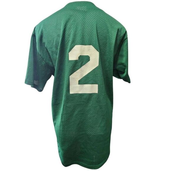 Vintage VKM Venus Knitting Mills USA green button front jersey North 2 small - Picture 3 of 7